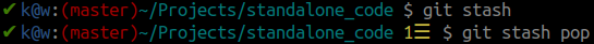 Bash prompt with git stash indicator